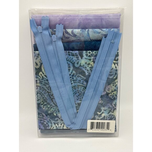 Tahiti Tote kit with Batik Blue Sand Beach Designs Pattern, Fabric and more KIT - Picture 3 of 4